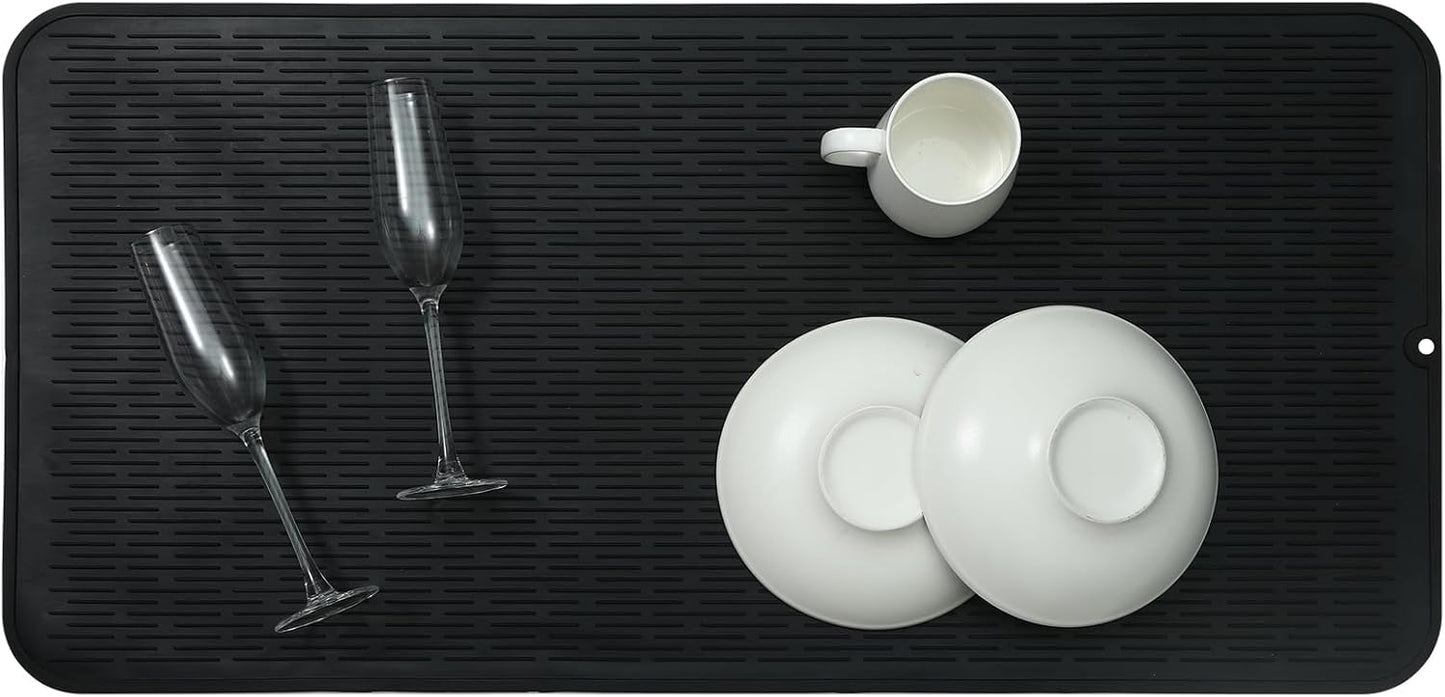 Silicone Dish Drying Mat for Multiple Usage,Easy clean,Eco-friendly,Heat-resistant Silicone Mat for