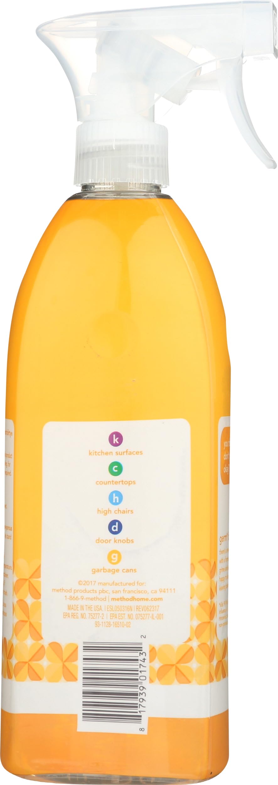 method All-Purpose Cleaner Spray, Citron, 28 fl oz