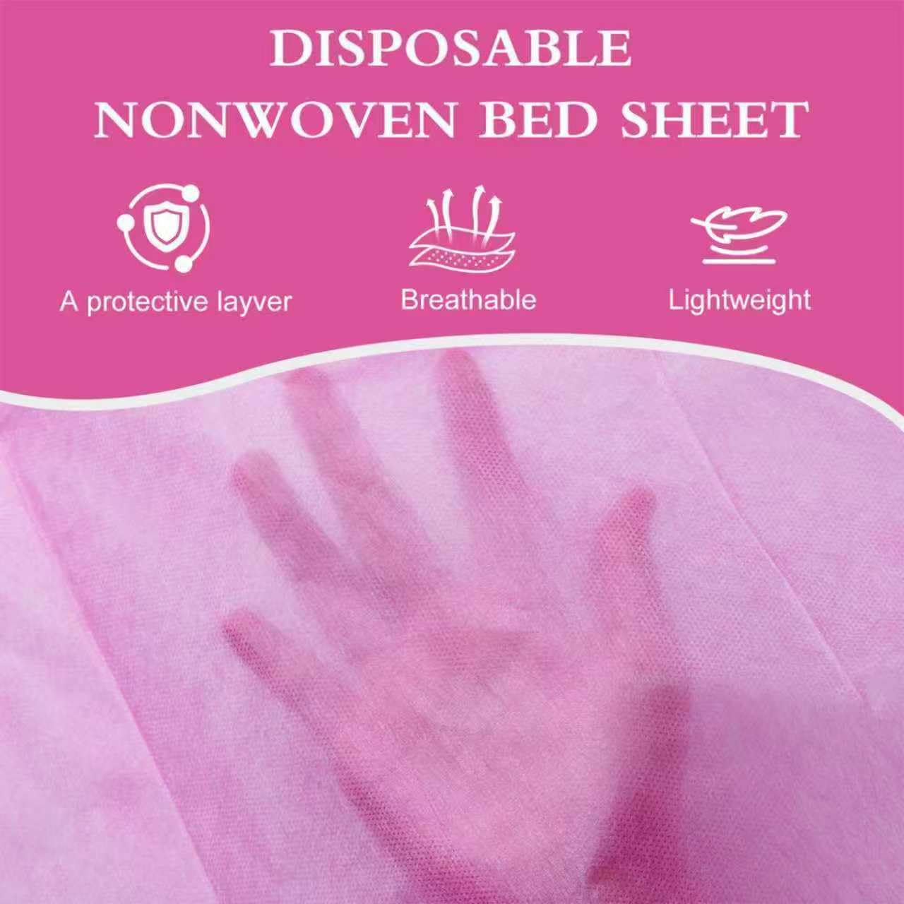 100 Pack Disposable Bed Sheets – 31.5 x 71 in Waterproof Non-woven Sheets for Massage, Spa, Tattoo