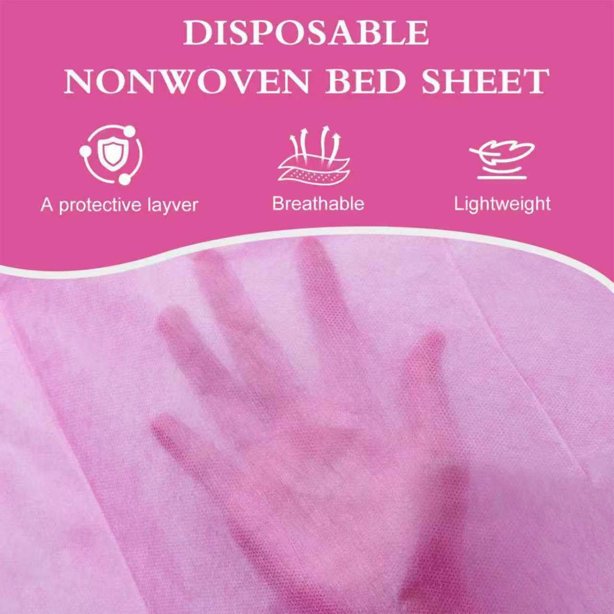 100 Pack Disposable Bed Sheets – 31.5 x 71 in Waterproof Non-woven Sheets for Massage, Spa, Tattoo