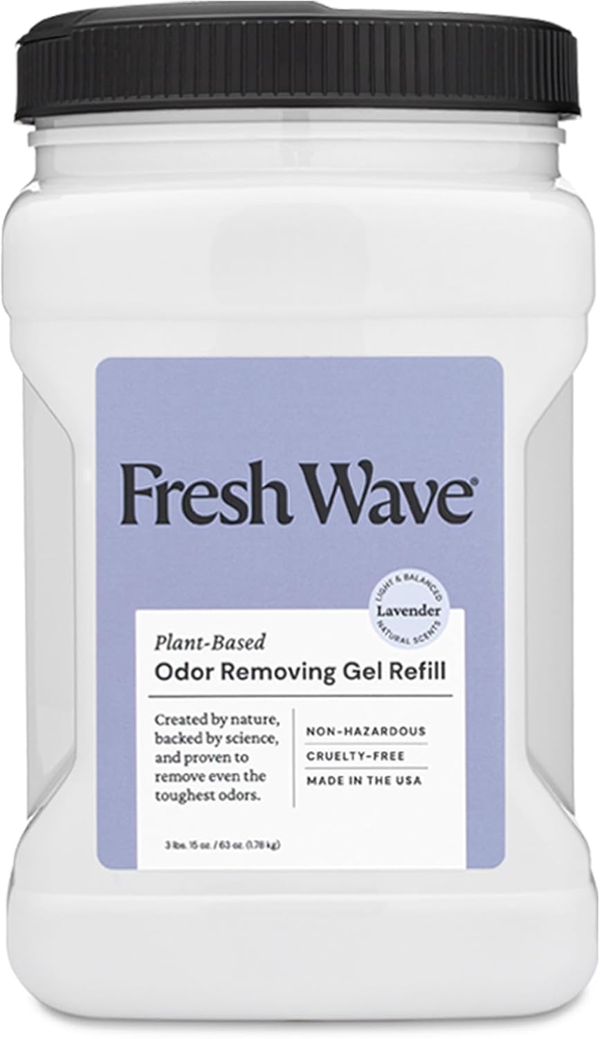 Fresh Wave Lavender Odor Removing Gel Refill, 63 oz. - Safer Odor Absorbers for Home, Natural