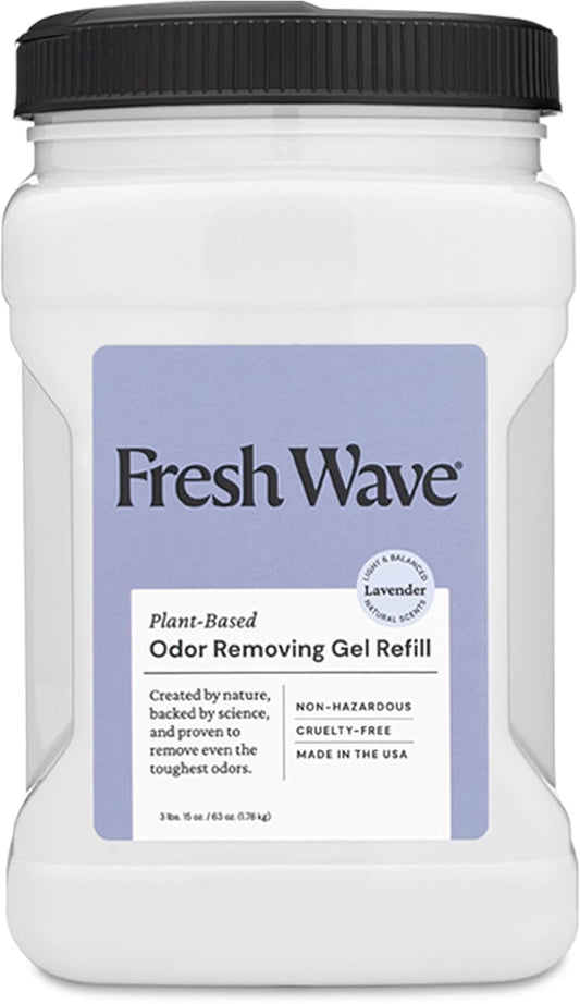 Fresh Wave Lavender Odor Removing Gel Refill, 63 oz. - Safer Odor Absorbers for Home, Natural