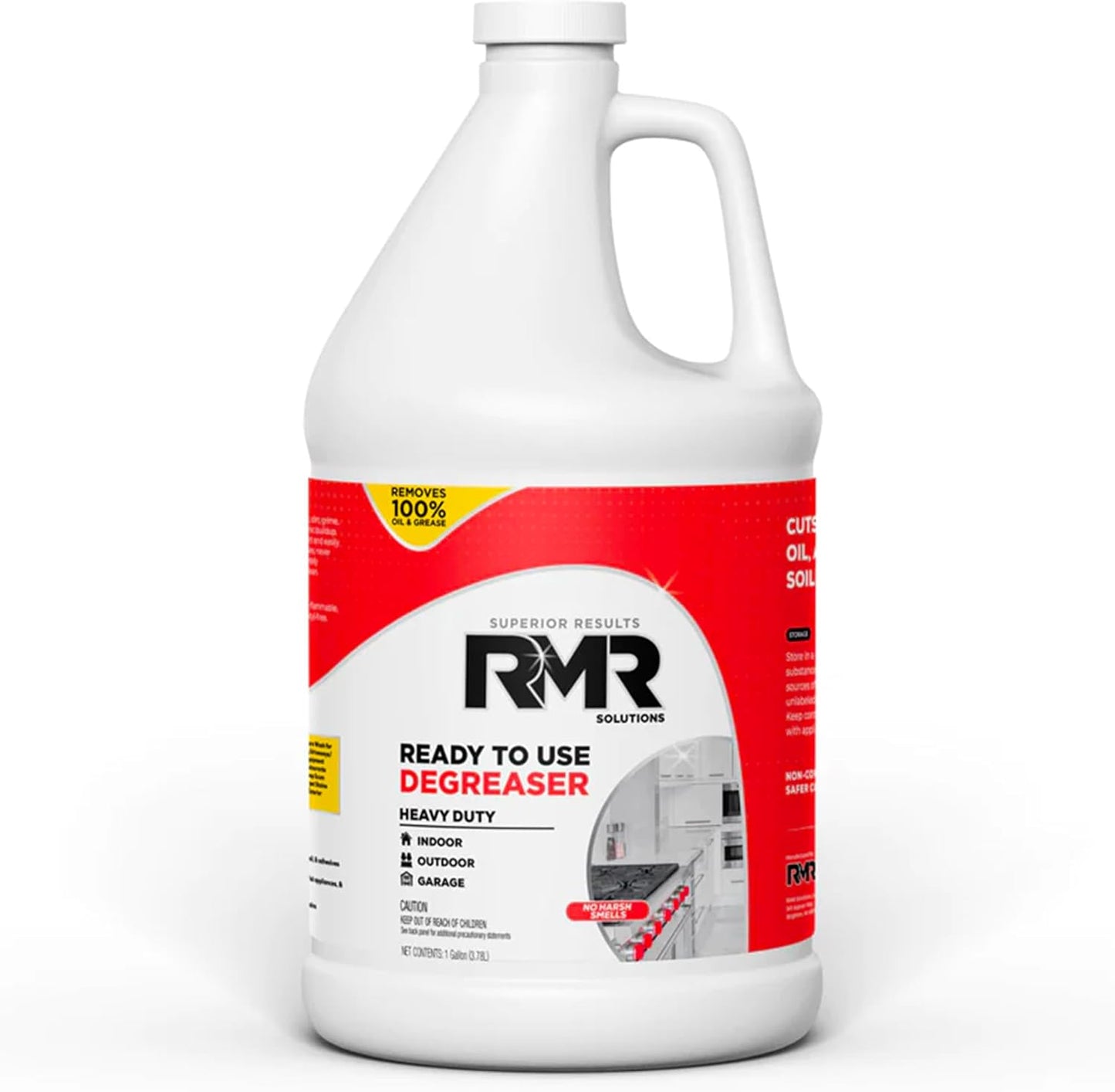 RMR Degreaser and Cleaner - Ready to Use Indoor/Outdoor Formula Works on Contact, For Heavy-Duty