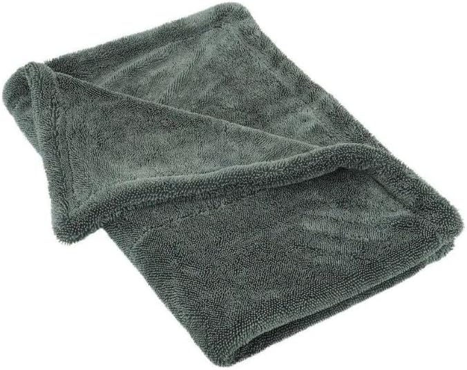Ethos MAX 2000GSM XL Microfiber Drying Towel – 30×40 Super Absorbent Twisted Loop Towel for Cars