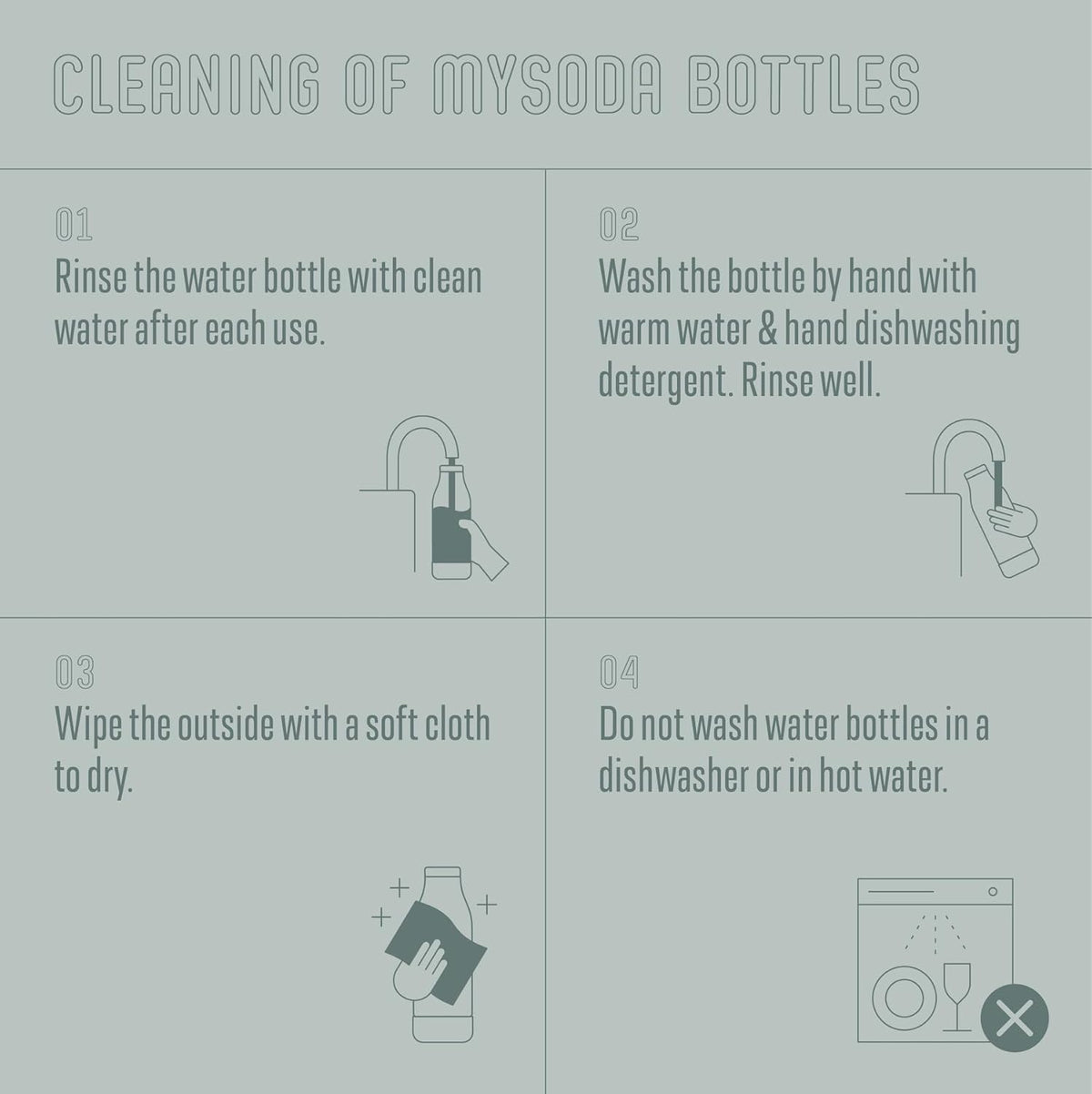 Mysoda Carbonating Bottles 2Pck 1L - Compatible with MySoda and any brands - Quick-Lock Reusable