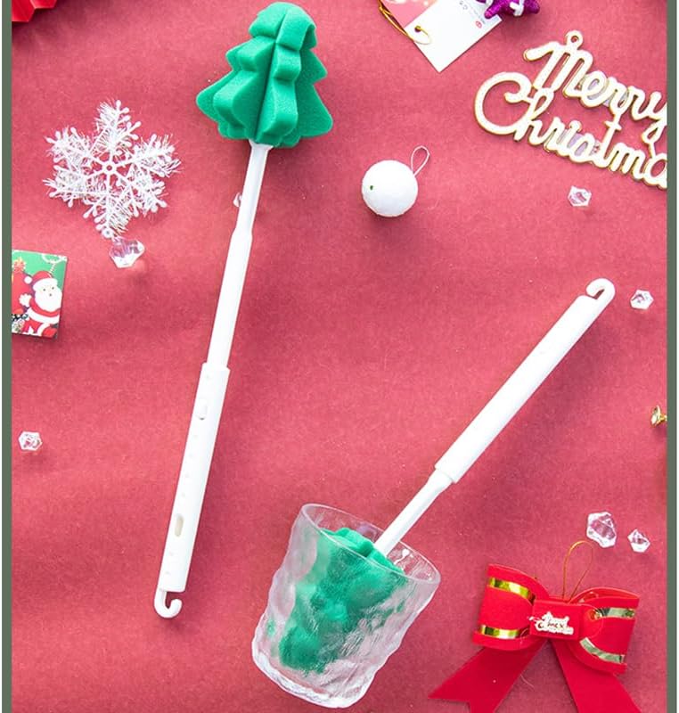Bottle Soft Brushs Sponge Bottle Brushes Cleaning Brushs Set with Adjustable Handles 2 Pieces, for