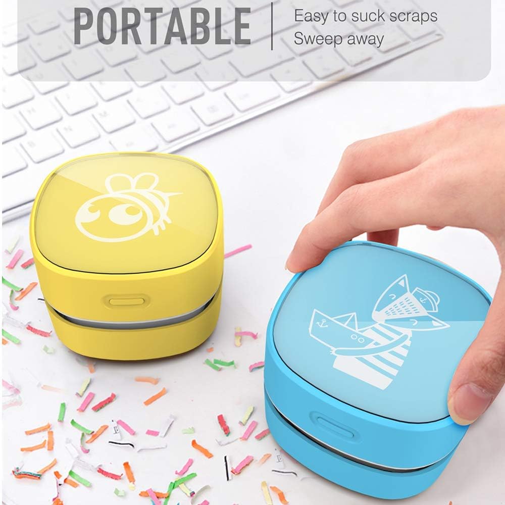 ODISTAR Desktop Vacuum Cleaner,Mini Table dust Sweeper Energy Saving,High Endurance up to 400