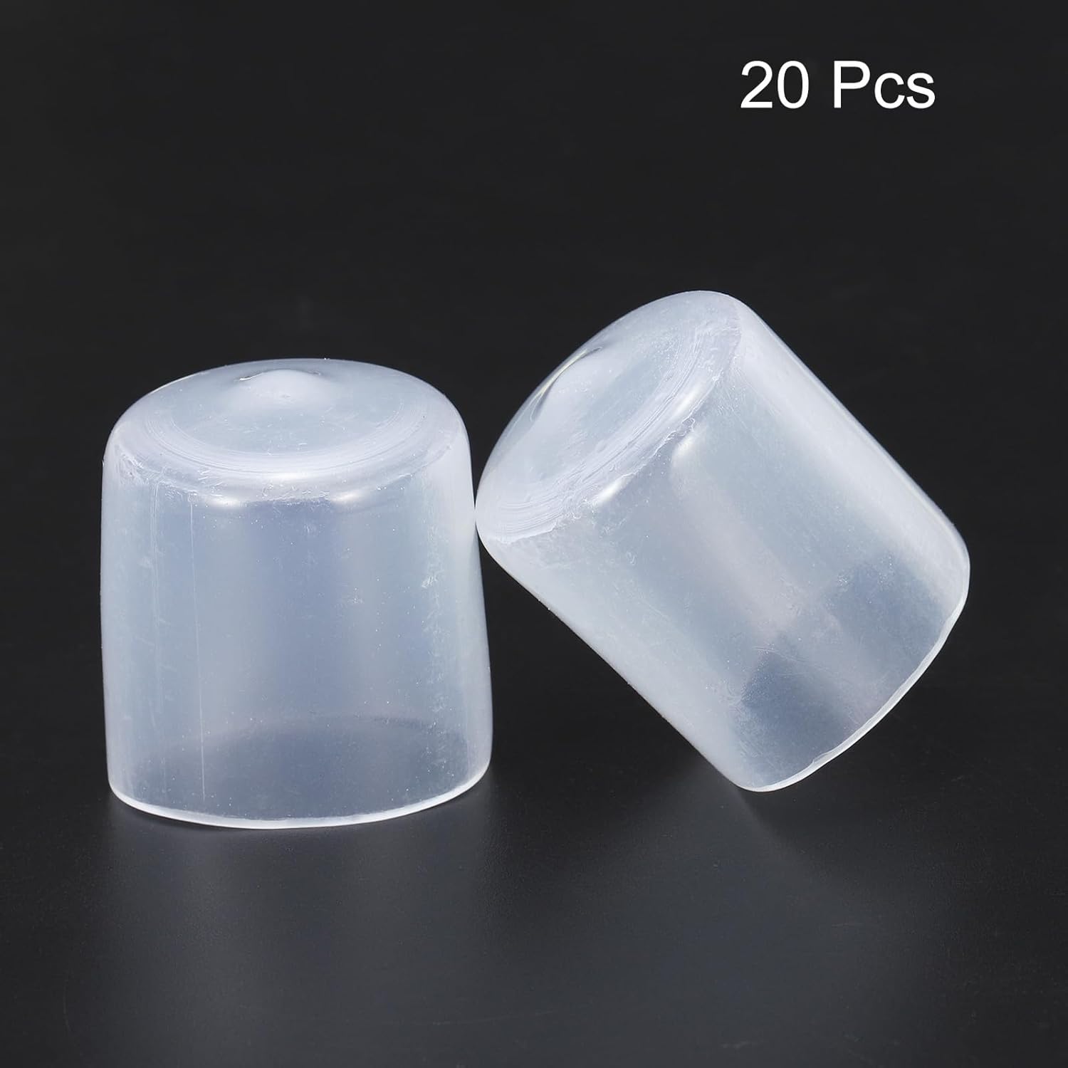 uxcell 20pcs Rubber End Caps 22mm(7/8") ID Vinyl PVC Round Tube Bolt Cap Cover Screw Thread