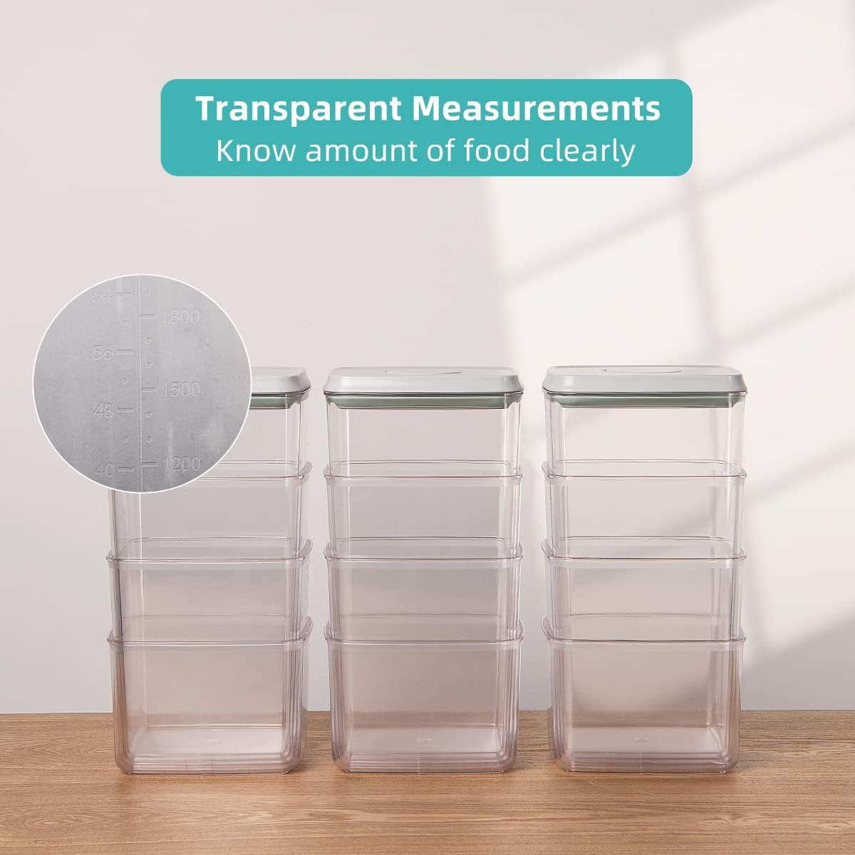 Ankou Food Storage Containers Pop Airtight Food Storage Containers with Lids for Kitchen Pantry