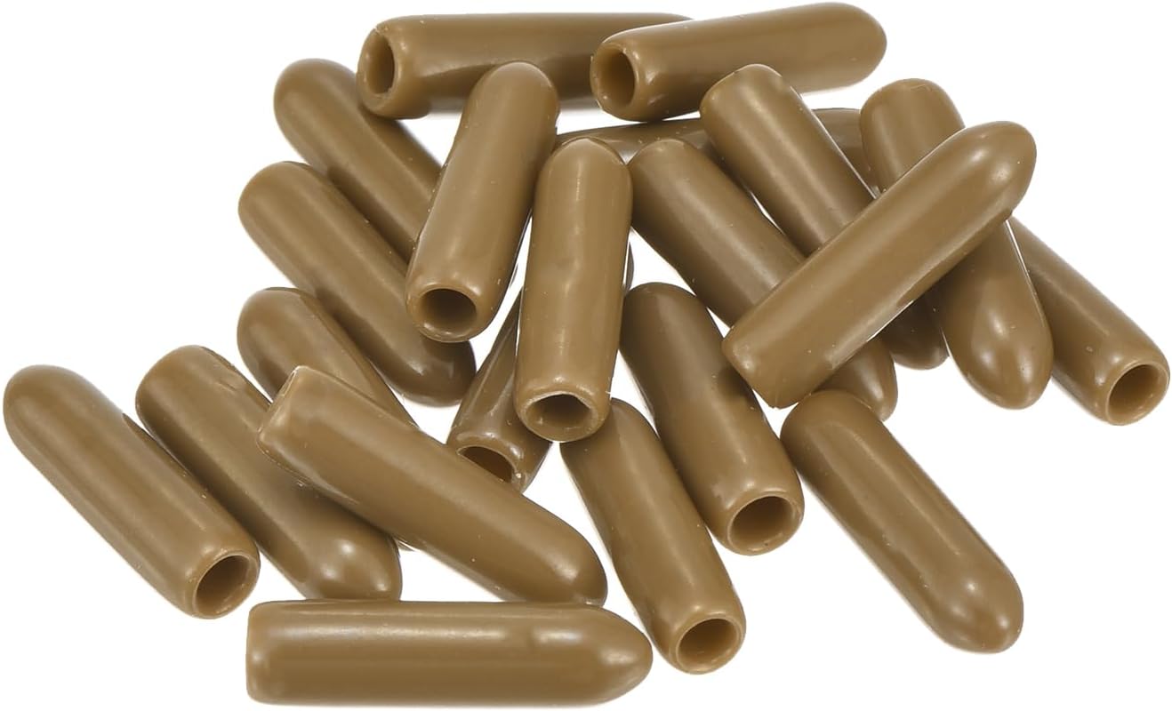 uxcell 20pcs Rubber End Caps 2.5mm ID Vinyl PVC Round Tube Bolt Cap Cover Screw Thread Protectors