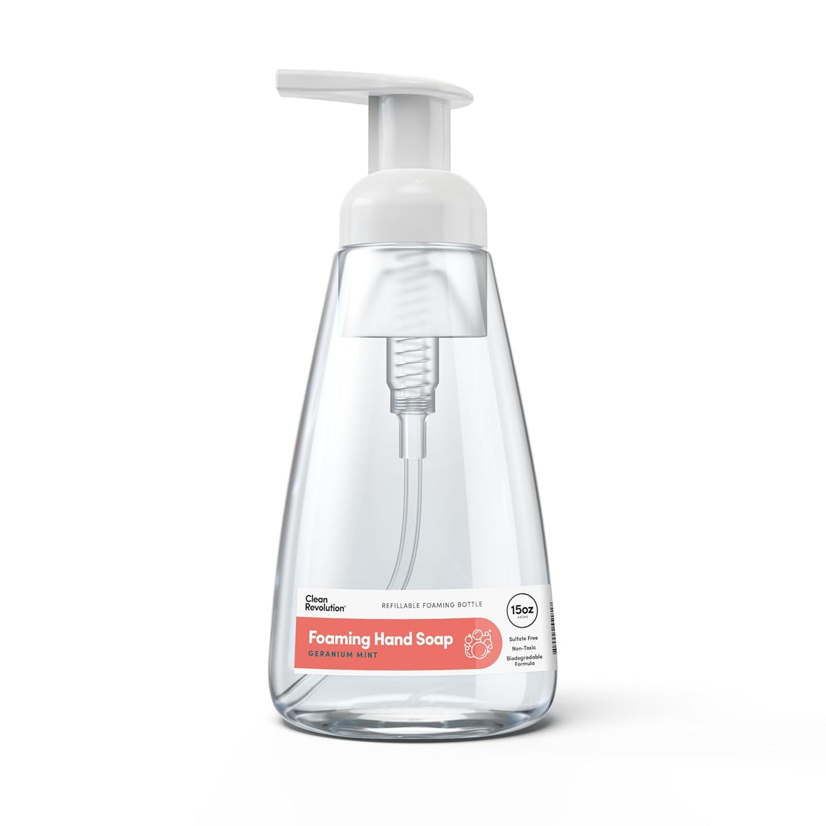 Clean Revolution Foaming Hand Soap, Gentle, Moisturizing, Ready To Use Formula, Real Essential