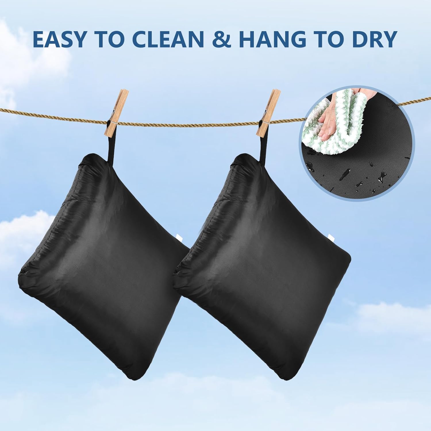 OTraki 2Pcs Large Wet Bag 20x24 inch Wet Dry Bag for Swimsuit Reusable Towel Pouches with Zipper