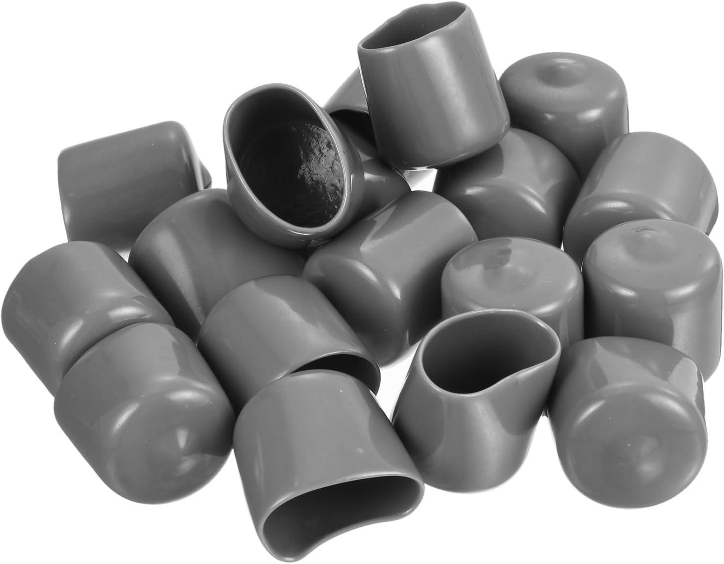 uxcell 20pcs Rubber End Caps Protective Caps 26mm ID Vinyl PVC Round Tube Bolt Cap Cover Screw