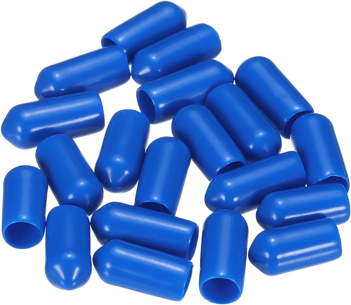 uxcell 20pcs Rubber End Caps 6.5mm ID Vinyl PVC Round Tube Bolt Cap Cover Screw Thread Protectors