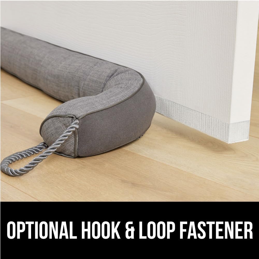 GORILLA GRIP Door Draft Stopper for Bottom of Doors, Weather Stripping Seal Blocks Hot Air, Noise