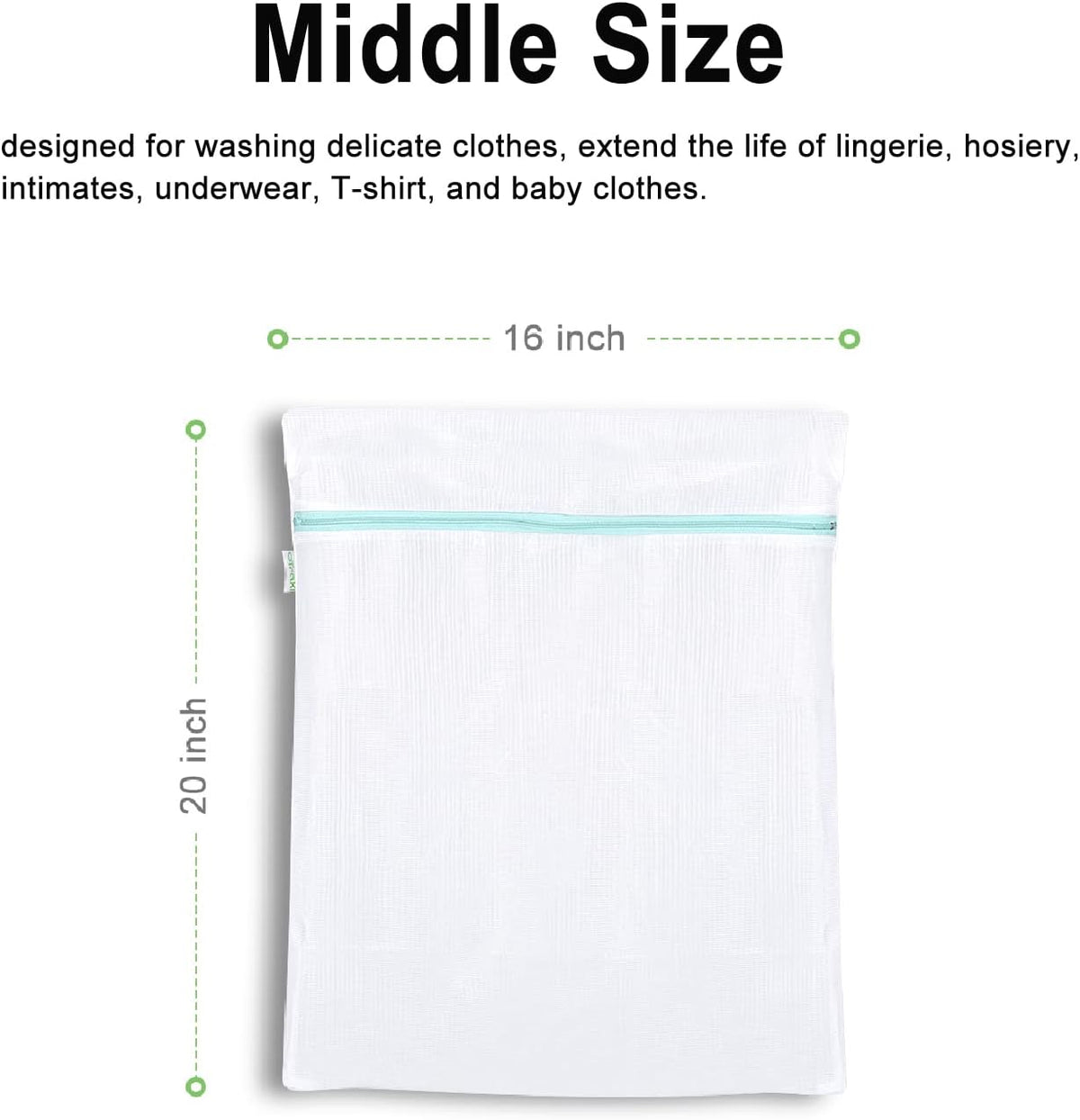 OTraki Mesh Washing Bags for Laundry 2 Pack 16 x 20 Inch Medium Mesh Bag Laundry Washer Delicates