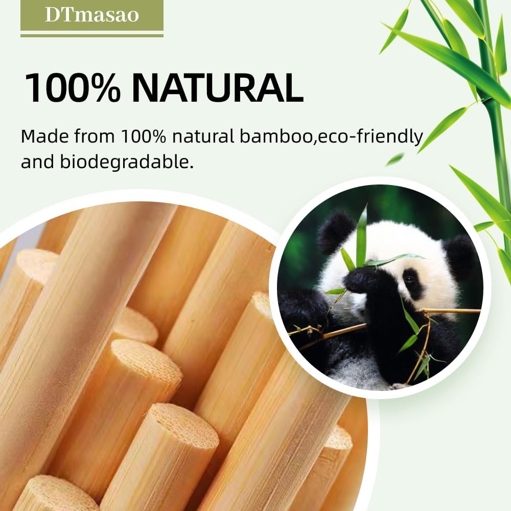 1/4 x 6 Inch 50 PCS Dowel Rods Wood Sticks Wooden Dowel Rods - Unfinished Bamboo Sticks - for