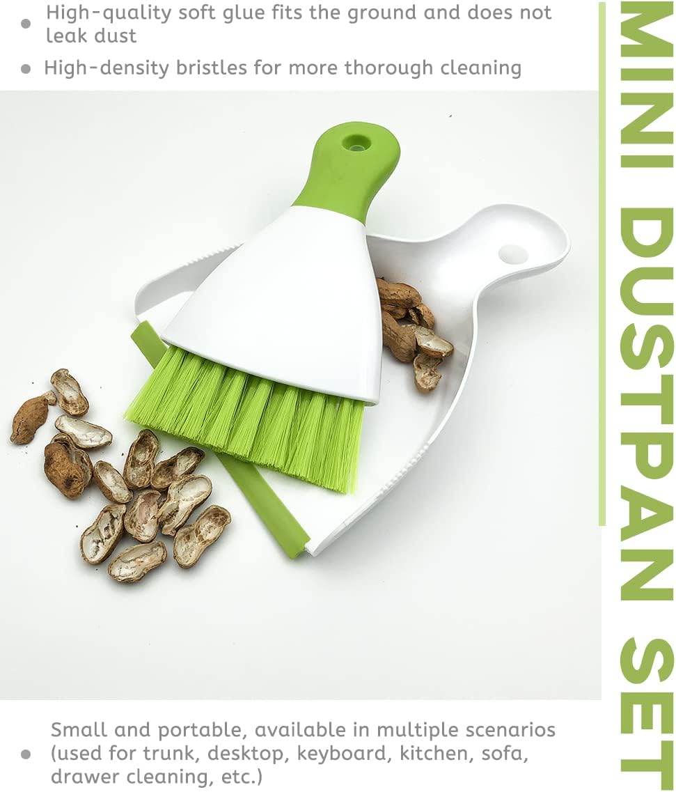 Dust pan Broom Brush Dustpan - Small Broom and Dustpan Set,Mini Broom and Dustpan,Small Dustpan and