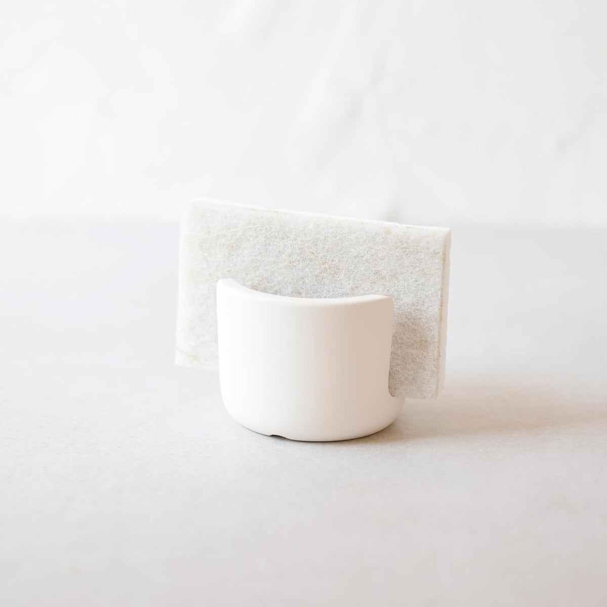 Selegna Diatomaceous Earth Sponge Holder - Drying Rack, Absorbent Stone Kitchen Sink Organizer