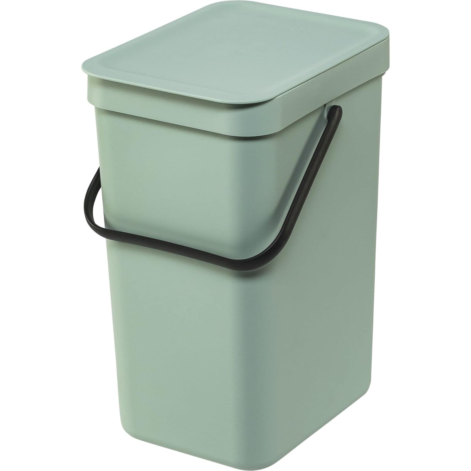 Brabantia Sort & Go Kitchen Recycling Can (3.2 Gal/Jade Green) Stackable Waste Organiser with