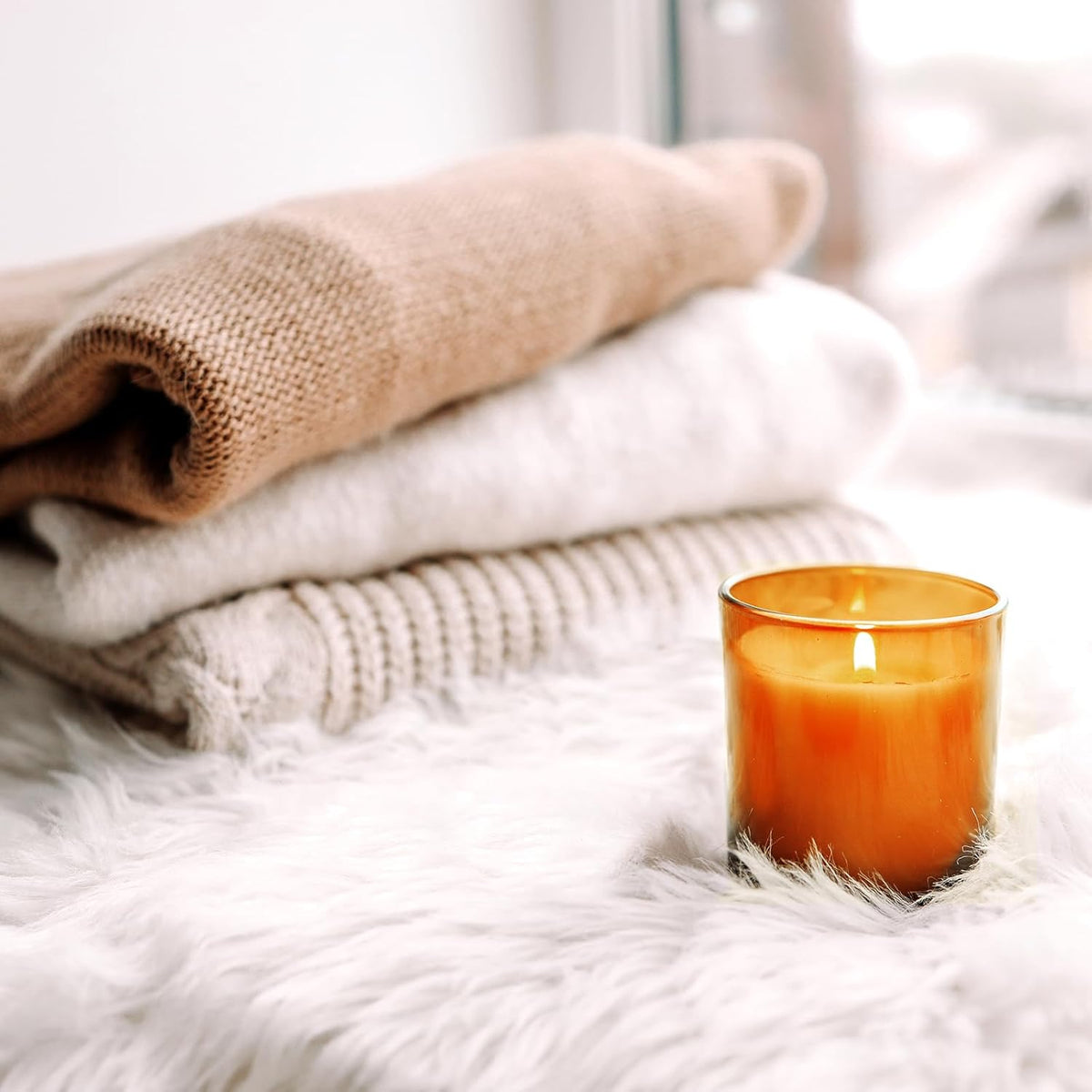 SHOWIN Thick Candle Jars for Making Candles 12 Pcs, 7 OZ Empty Jars with Wood Lids for Candle