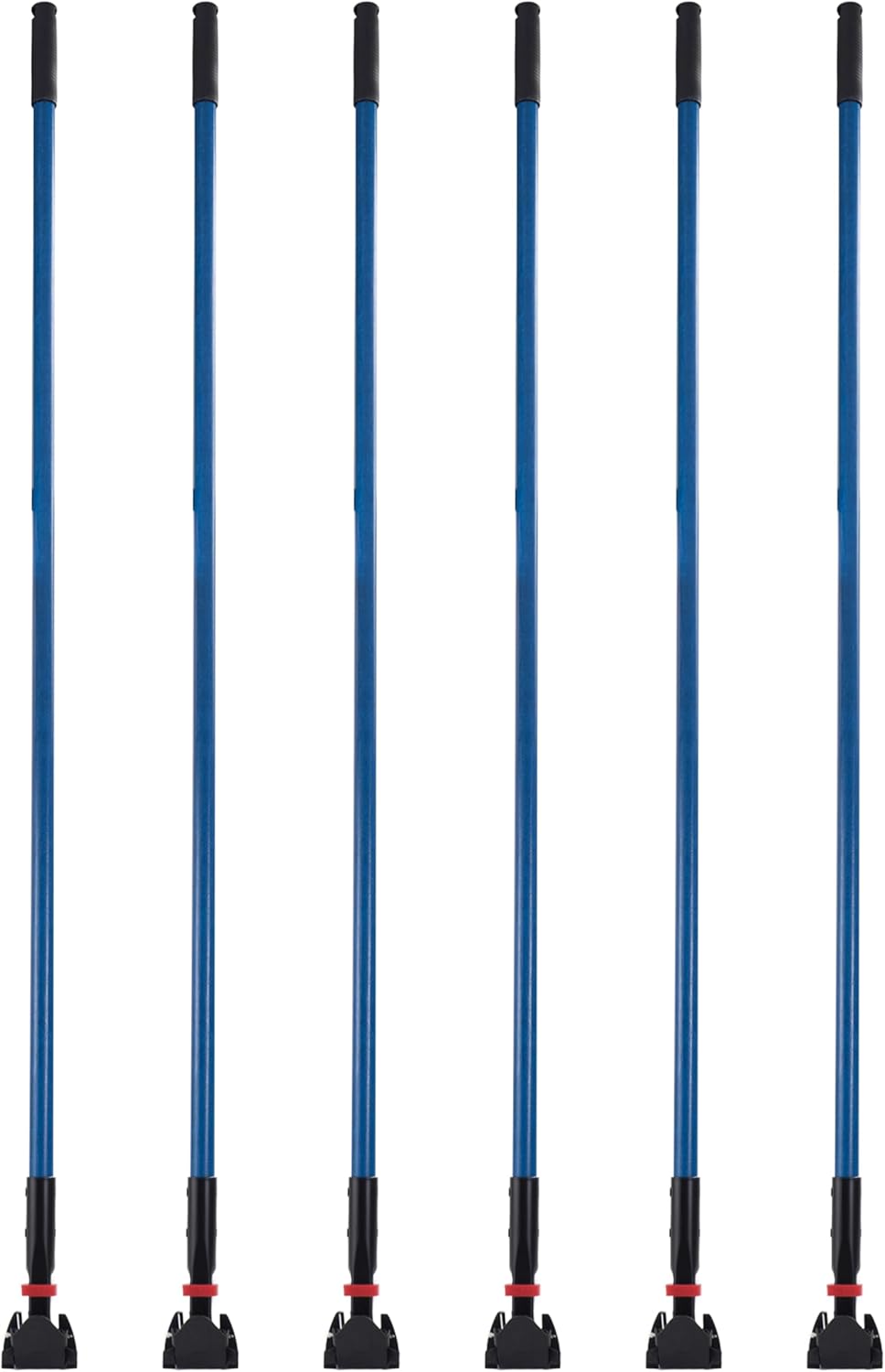 Matthew Cleaning Jaw Clamp Mop Handle, Snap-On Fiberglass Dust Mop Handle for Floor Cleaning