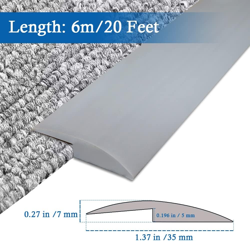 Floor Transition Strip Self Adhesive Carpet & Flooring Transitions Edging Trim Strip PVC Threshold