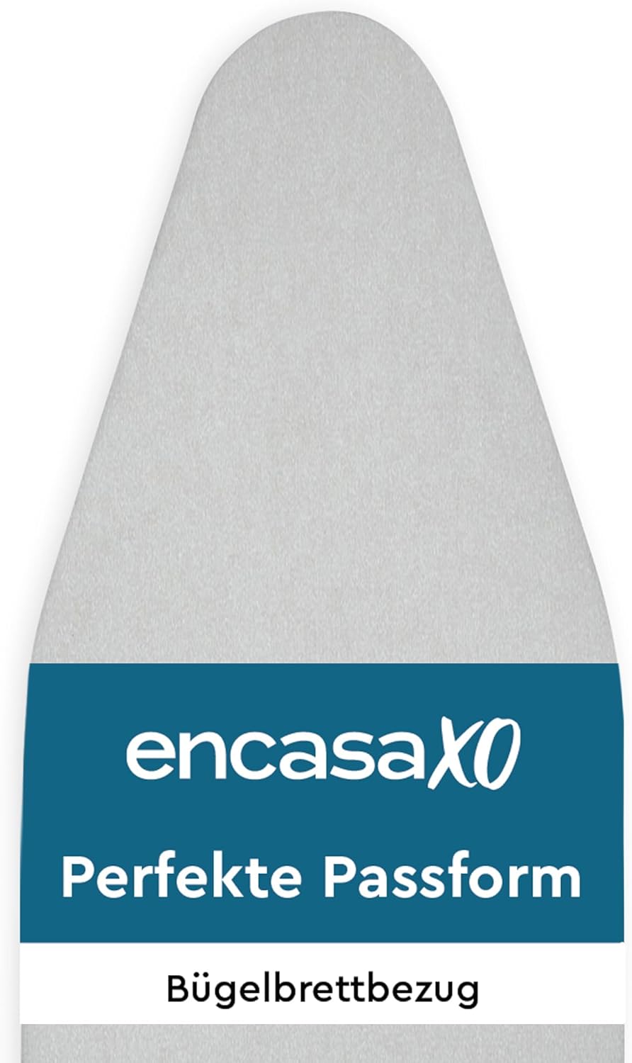 Encasa XO Ironing Board Cover and Pad 28"x12" - Thick 2mm Foam Padding, Drawstring Tightening &