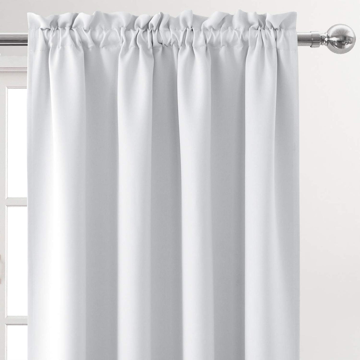 DWCN Blackout Curtains for Bedroom – Rod Pocket Thermal Insulated Noise Reducing Noise Reducing