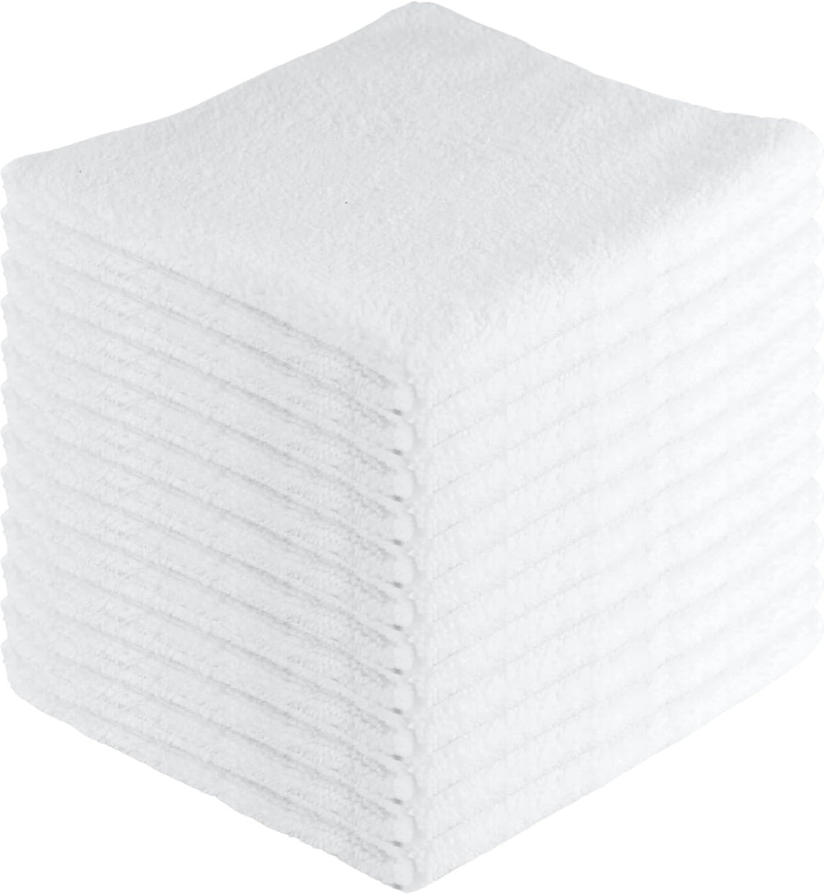 Microfiber Cleaning Cloths,12 Pack, 16"x16", All-Purpose, Softer, Highly Absorbent, Lint-Free