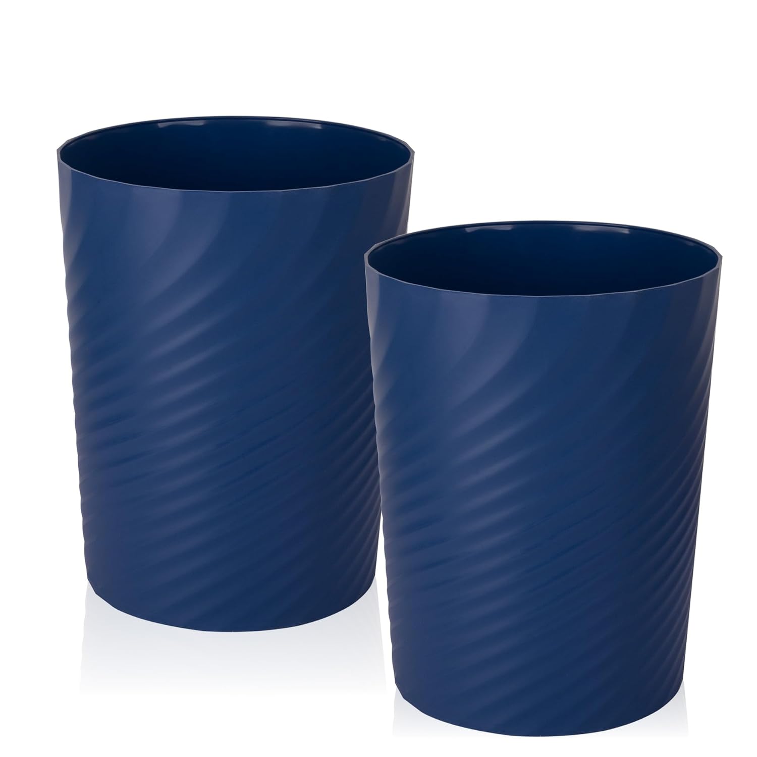 UUJOLY Plastic Small Trash Can Wastebasket, Garbage Container Basket for Bathrooms, Laundry Room
