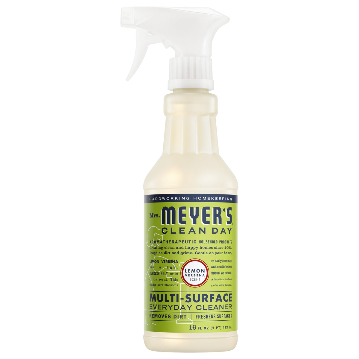 Mrs. Meyer's Clean Day, Multi-Surface Everyday Cleaner, Lemon Verbena Scent, 16 Fl Oz