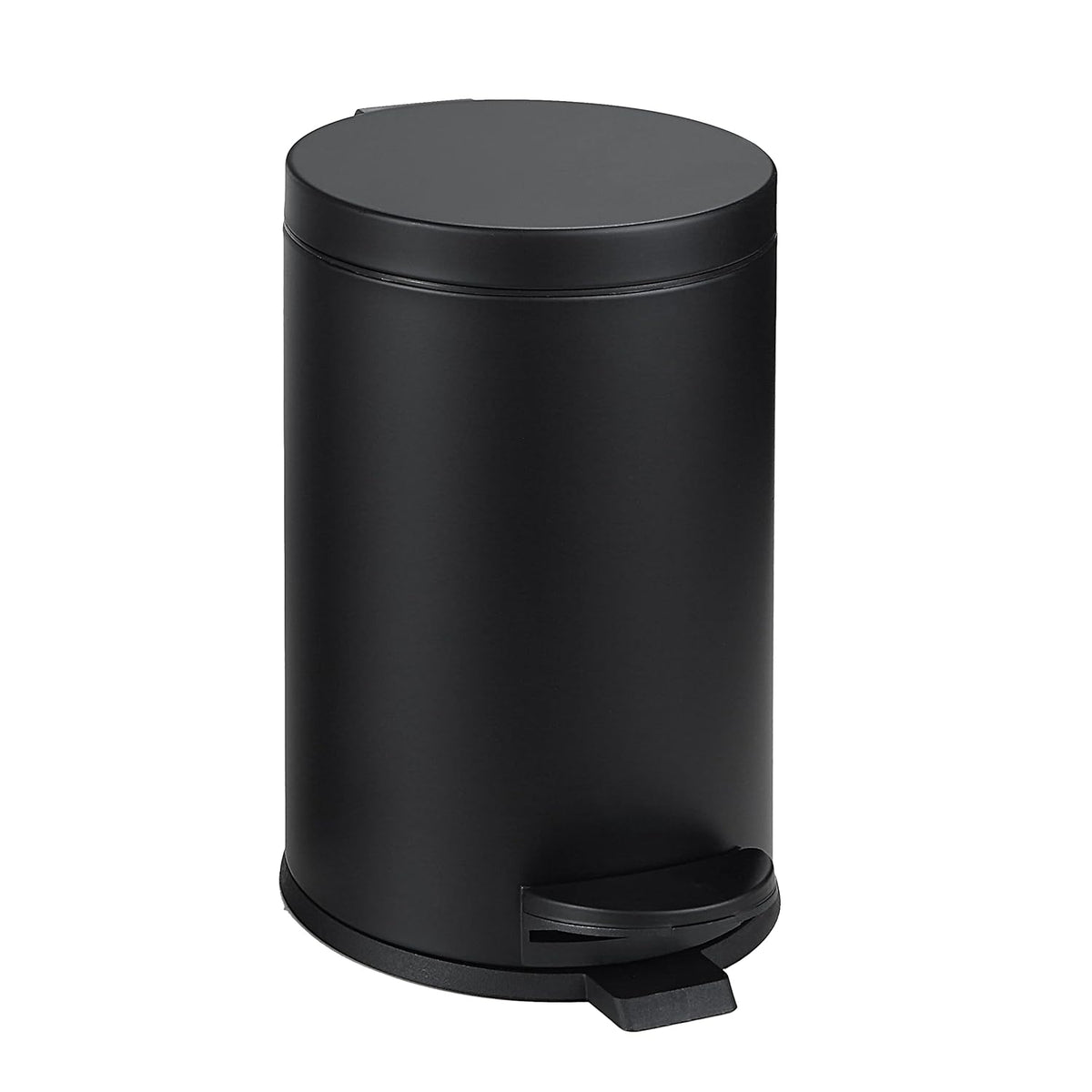 SunnyPoint 4.5 Liter(1.2 Gallon) Small Round Trash Can with Plastic Inner Bucket; Bathroom, Office