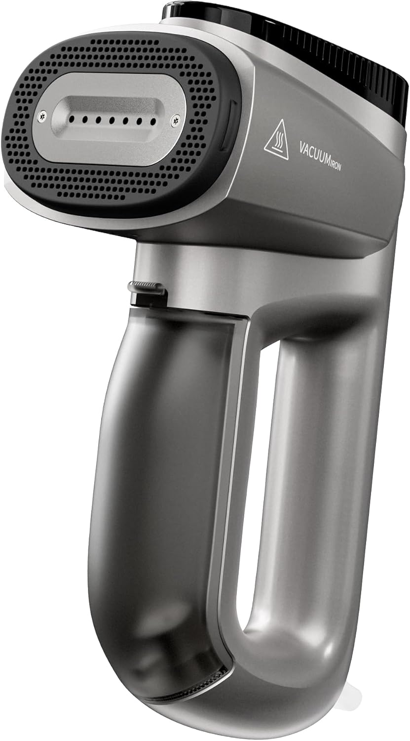 GKJ Steamer for Clothes, Handheld Vacuum Steamer 2300 Pa Suction, Portable Travel Steamers for
