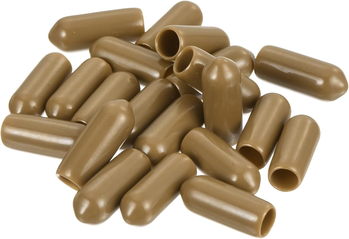uxcell 20pcs Rubber End Caps 5.5mm ID Vinyl PVC Round Tube Bolt Cap Cover Screw Thread Protectors