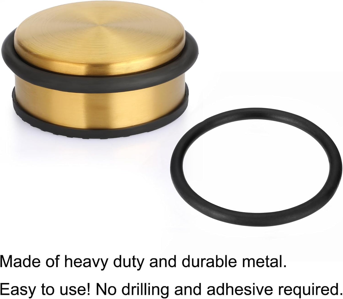 Sumnacon Heavy Duty Floor Door Stopper No Drill, Durability Stainless Steel Door Stops with
