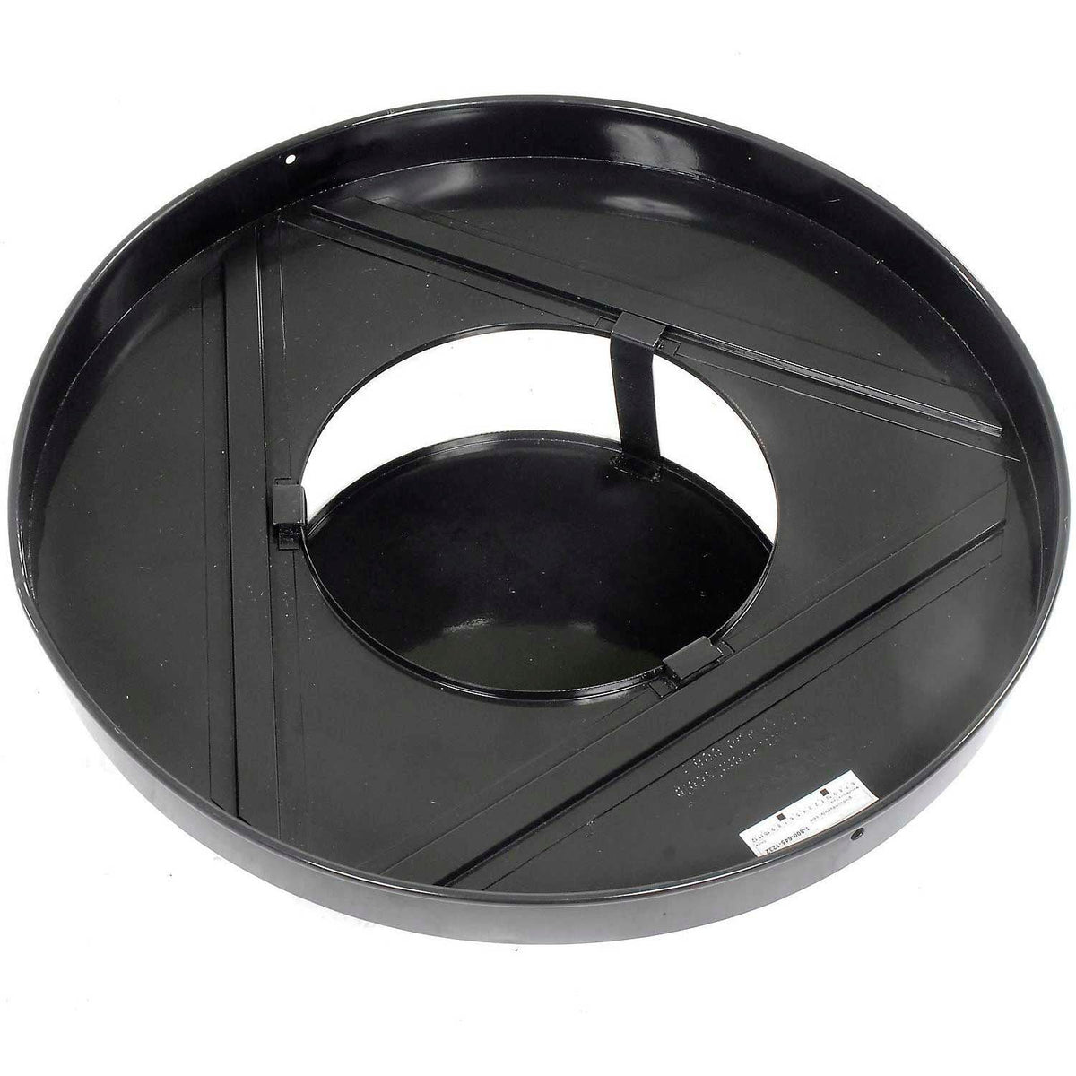 Global Industrial Heavy-Duty 36 Gallon Capacity Outdoor Metal Slatted Trash Receptacle with Rain