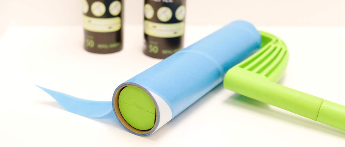 Leo 10-Inch Wide Lint Roller Refills, 3 Rolls with 50 Sheets Each (150 Sheets Total), Extra Sticky