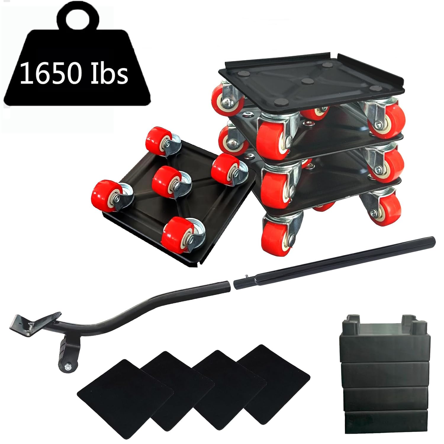 Furniture-Dolly-Furniture-Movers with-5-Wheels, Furniture Sliders Lifters Tool Set for Moving Heavy