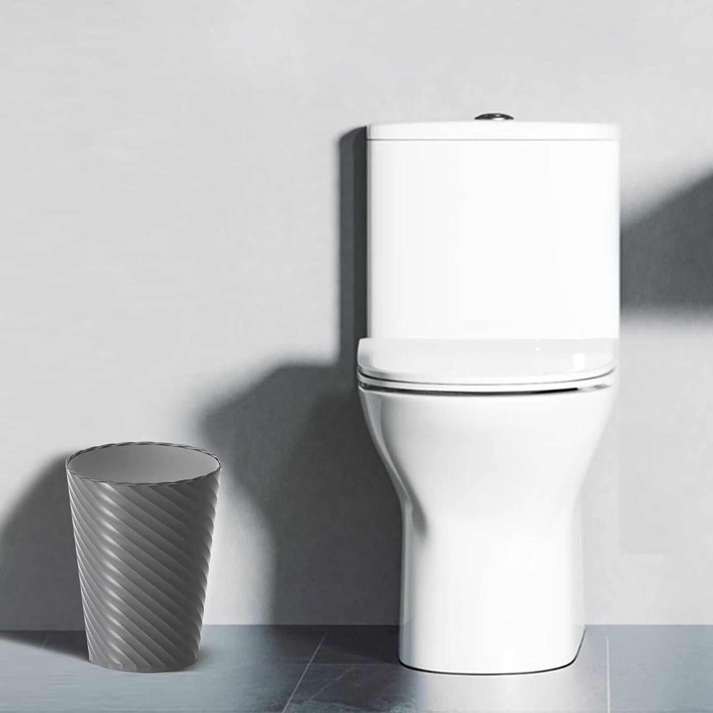 Bathroom Trash Can, 3 Pack 1.8 Gallons Small Trash Can with Trash Bags, Bathroom Garbage Can