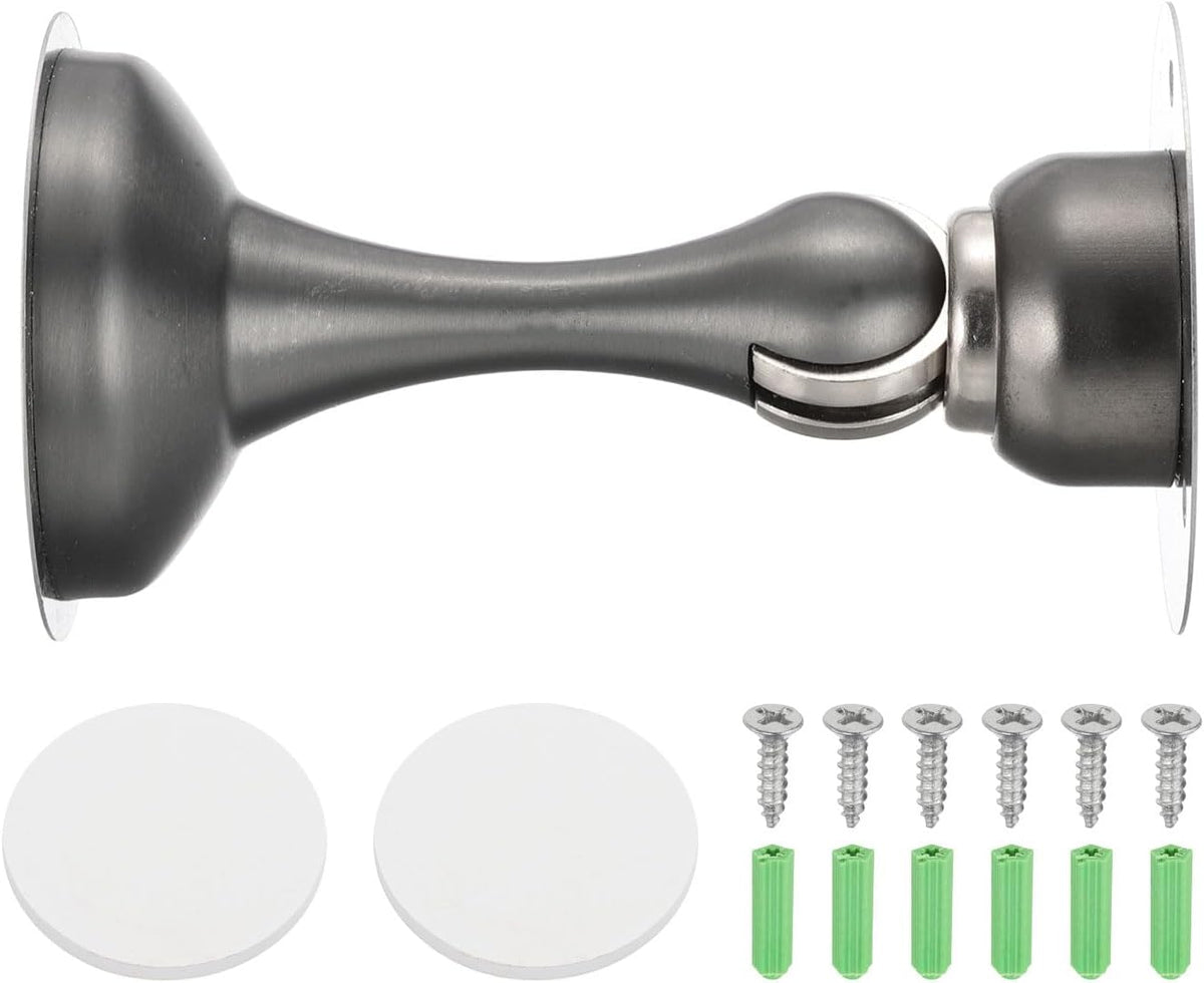 MECCANIXITY Magnetic Door Stoppers Stainless Steel Door Stops, Wall Floor Mounted Doors Holder Keep
