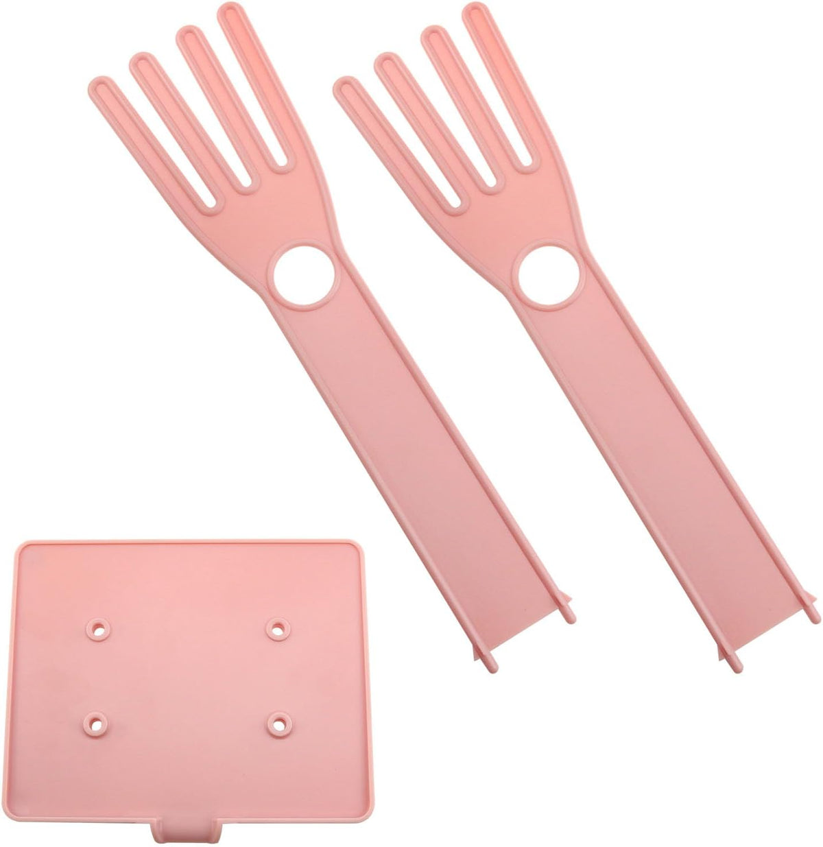 Pink Glove Holder 15x12x34cm Multifunctional Rubber Glove Drainer Towel Storage Rack Drying Rack