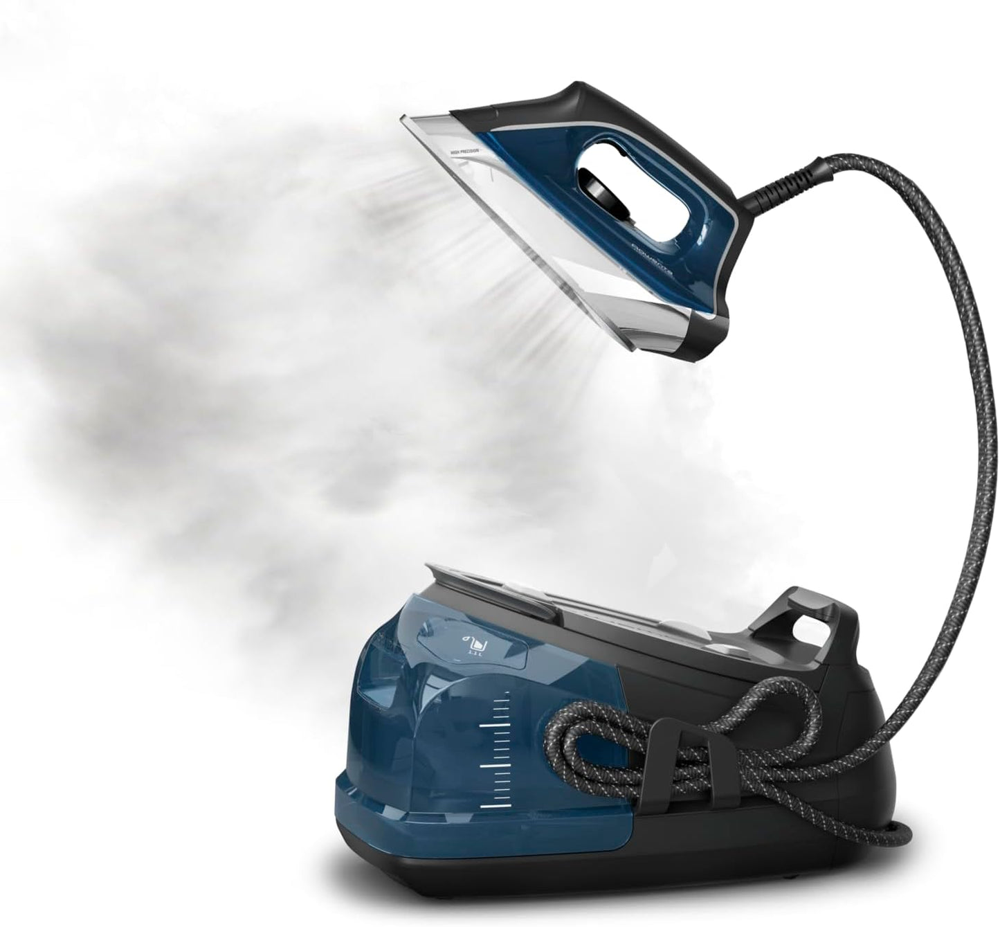 Rowenta Steam Station, Stainless Steel Soleplate, Professional Iron Steamer for Clothes, 1.1L