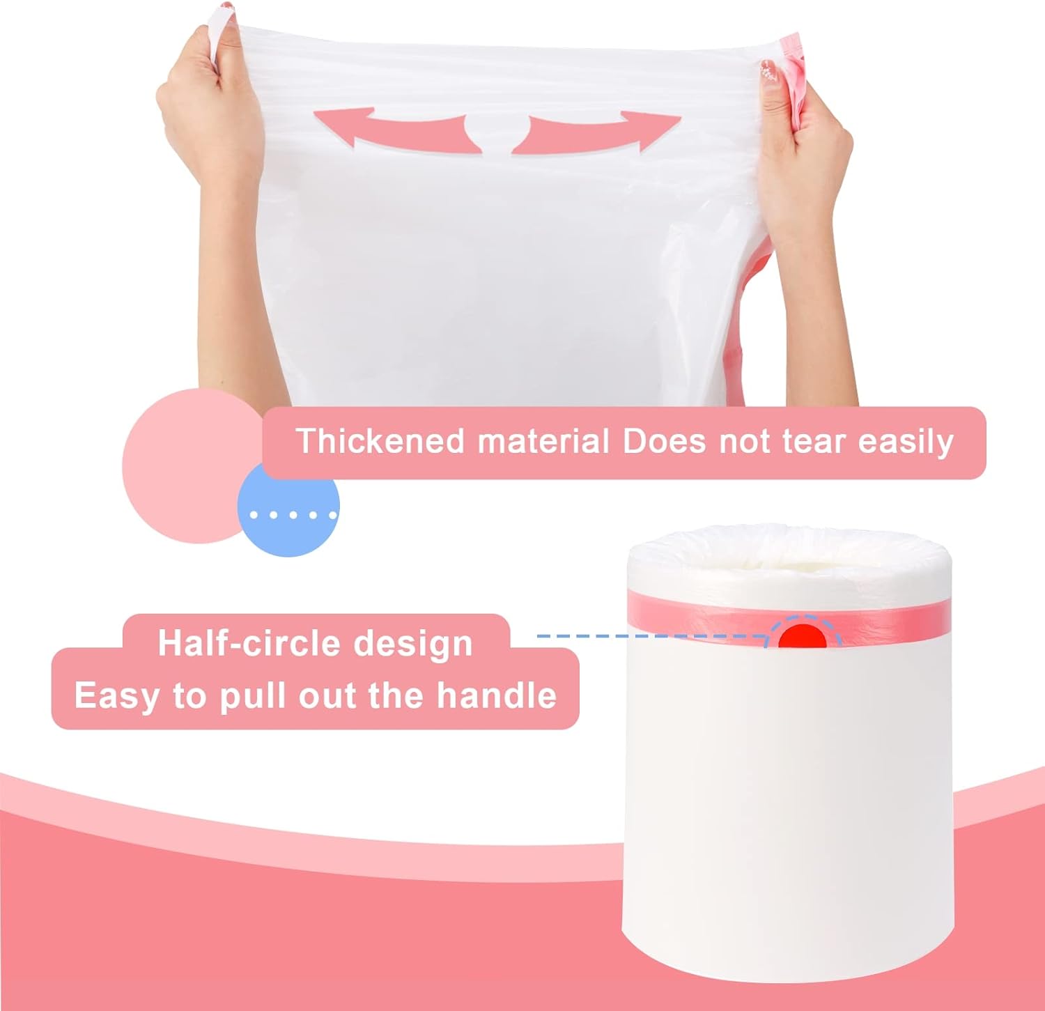 Small Trash Bag 4 Gallon Drawstring Garbage Bags For Small Trash Cans 2-4 Gallon, Office kitchen
