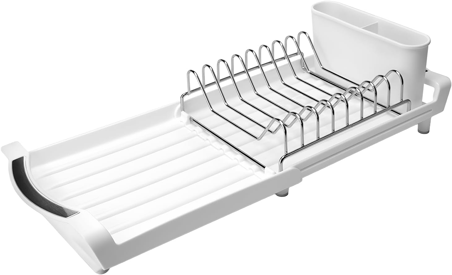 Dish Drying Rack Compact Expandable - A Space-Saving, Stainless Steel, Rust-Resistant Dish Drainer