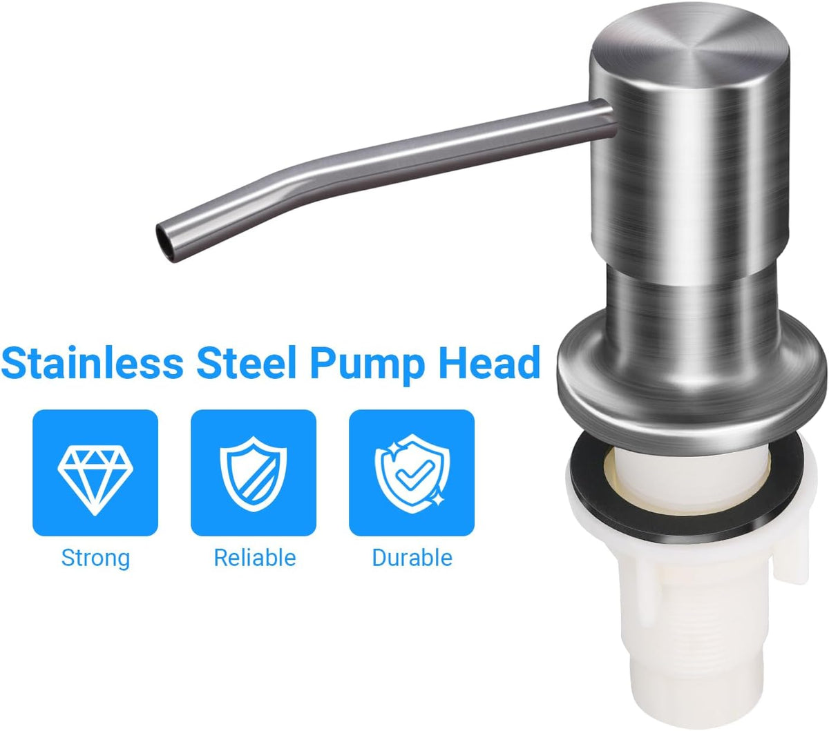 Soap Dispenser Kitchen Sink, Sink Soap Dispenser, 47" Extension Tube kit, Dish Soap Dispenser Pump