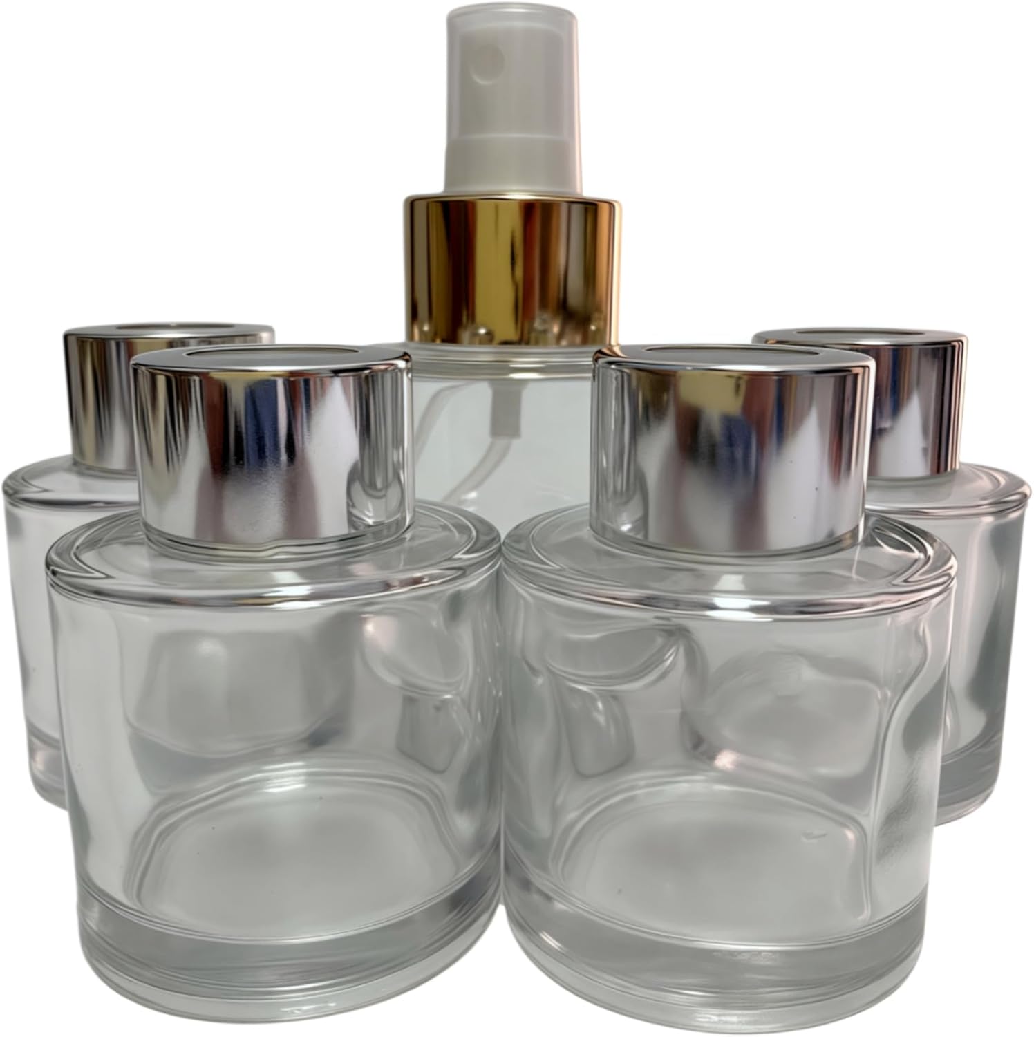 5 Pcs Reed Diffuser Bottle，50ml（1.7oz） Suitable for Household use，Reed Diffuser Base for Permanent