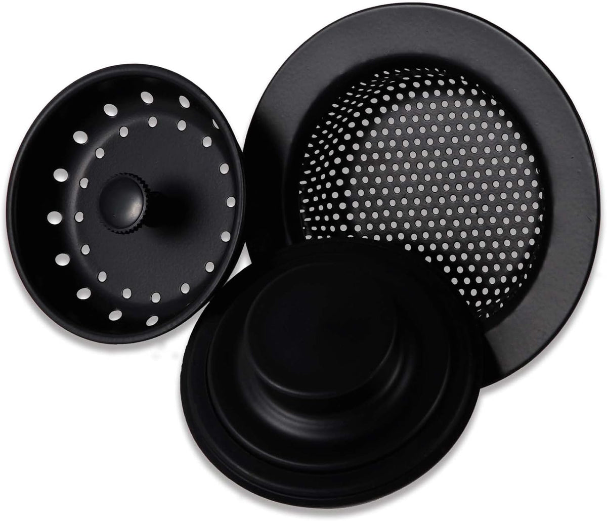 3 PCS Kitchen Sink Stopper Strainer,Anti-Clogging Stainless Steel Sink Disposal Stopper, Garbage