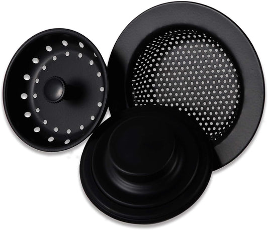3 PCS Kitchen Sink Stopper Strainer,Anti-Clogging Stainless Steel Sink Disposal Stopper, Garbage