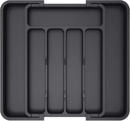 Lifewit Silverware Drawer Organizer, Expandable Utensil Tray for Kitchen, BPA Free Flatware and